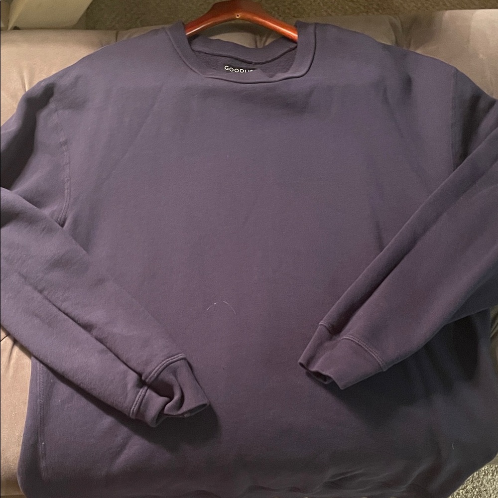 Goodlife Men's Deep Blue Crewneck Sweatshirt